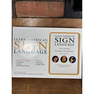 Learn American Sign Language by Arlene Rice (book and flashcards)
